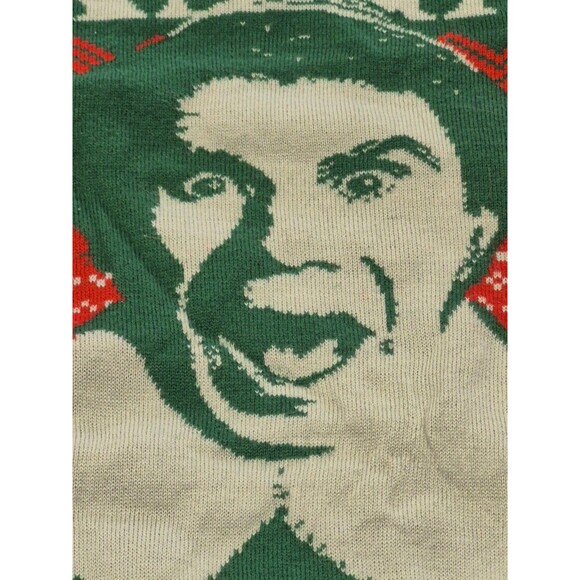 Elf "Santa I Know Him" Christmas Sweater Size Large Ugly Christmas Sweater - Picture 7 of 8